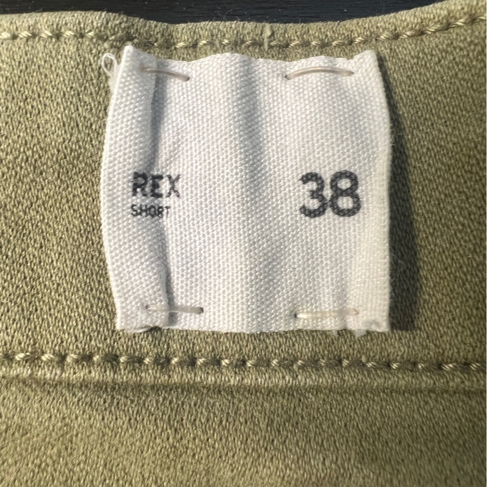 HUDSON Jeans Men 38 Shorts Rex Raw Edge Jean Shorts Olive Green - Picture 12 of 12